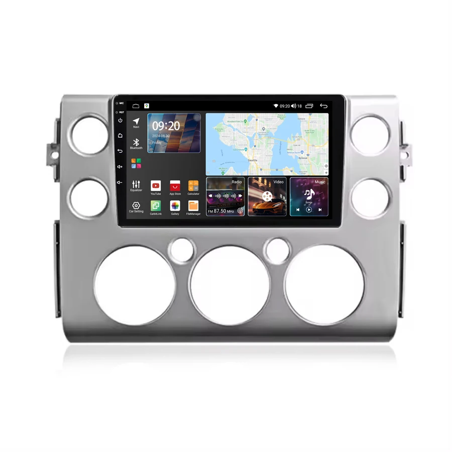 Автомагнитола для Toyota FJ Cruiser J15 2006-2020 CarPlay Android автомобильный GPS-360 4G