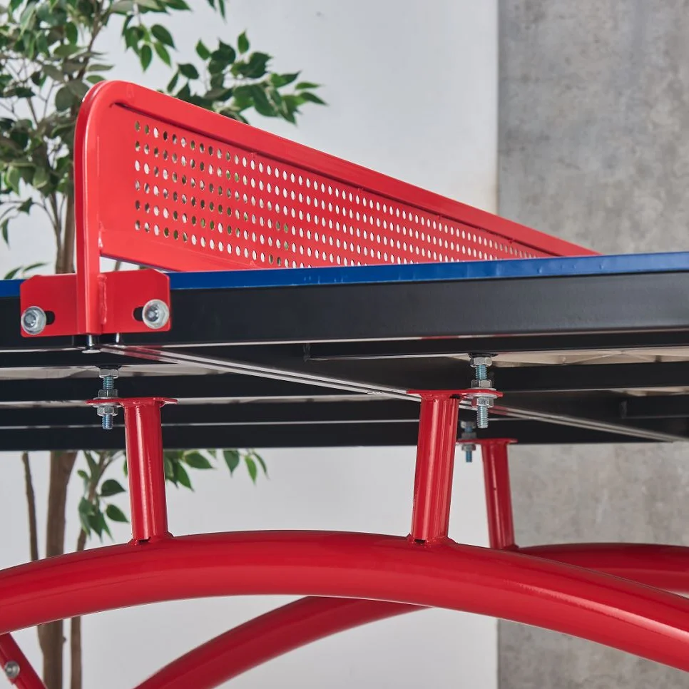 15MM SMC Outdoor Table Tennis Table with Quick Clamp Ping Pong Net and Post Set