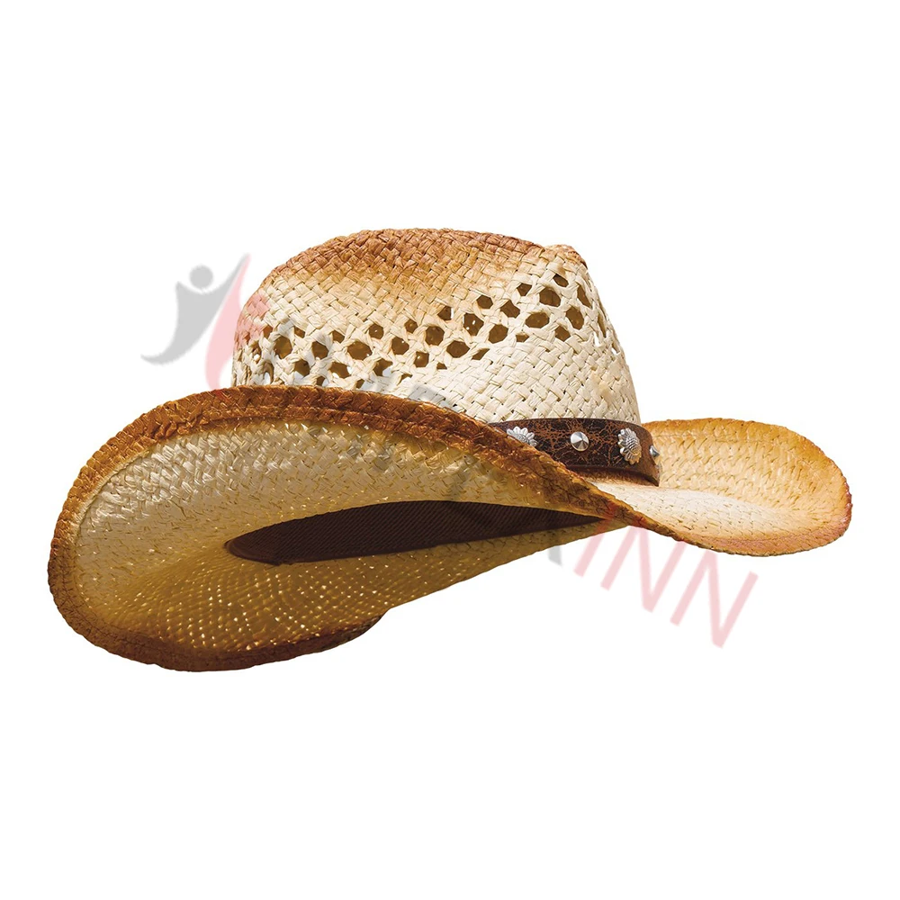 custom pu leather cowboy hat with string 2020 Custom Cap Hat new design hats available your
