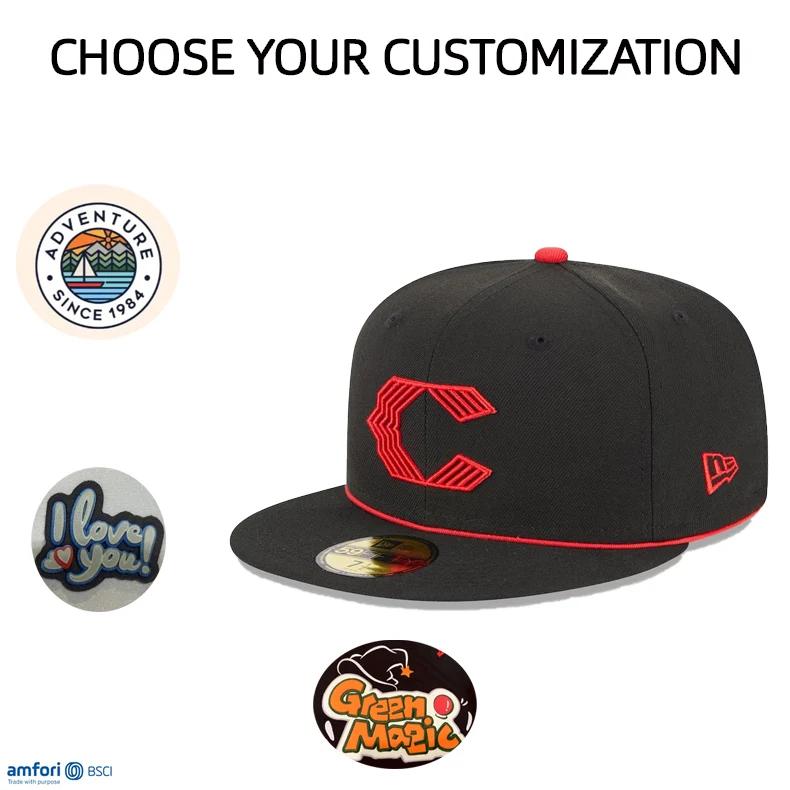 High quality custom patch 3D embroidery logo baseball cap for man 6 panels fitted snapback original other hats & caps gorras