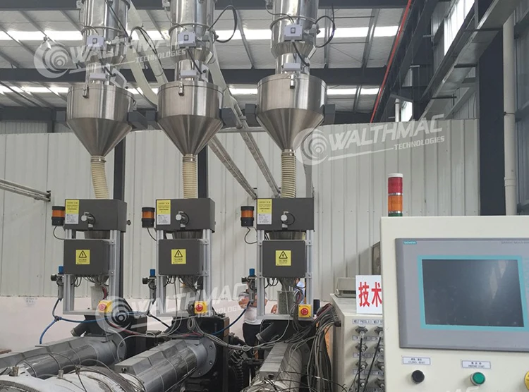 Dosing mixer for plastic pipe extruder blow molding machine loss in weight powder gravimetric batch blender