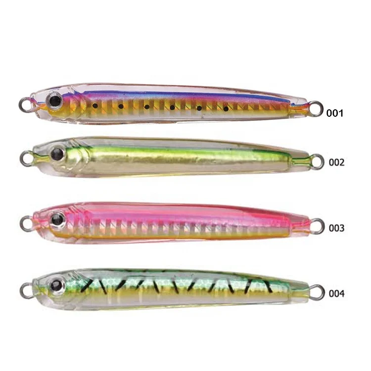 VAST OUTDOOR New design Wholesale Epoxy resin jig lures 10g/20g/30g/42g  Saltwater Lead metal canne slow jig Lure Metal Bait