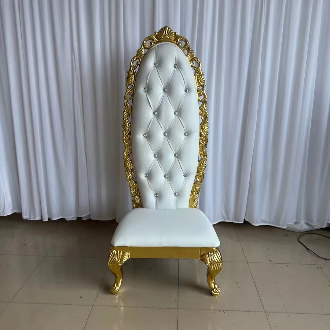 Wedding HIgh Back Bride and Groom Throne Chair For Sale