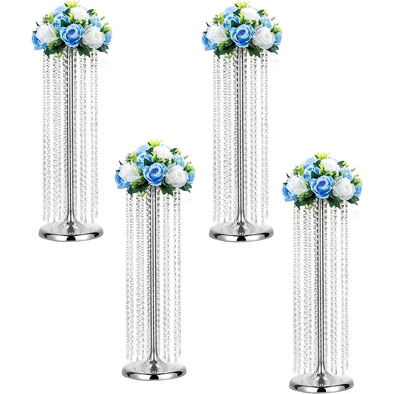 Flower Stand Wedding Centerpieces on Floor Tall Metal Flower Arrangement Stand Tabletop Flower Vase for Wedding Party Hotel Home
