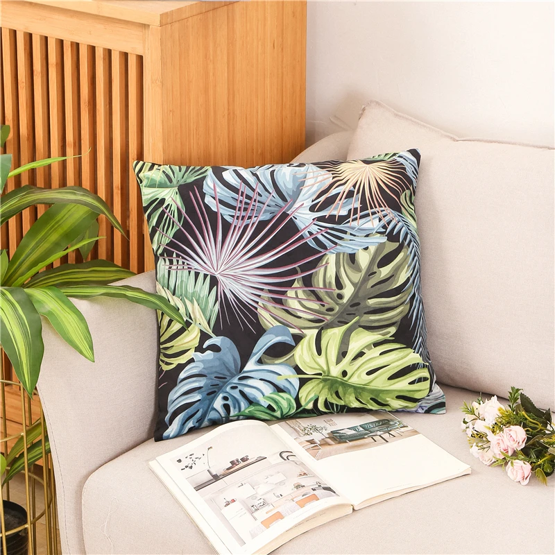 2022 New Fashion Printing Series decorative pillow covers office sofa lumbar cushion customizable pillow printed