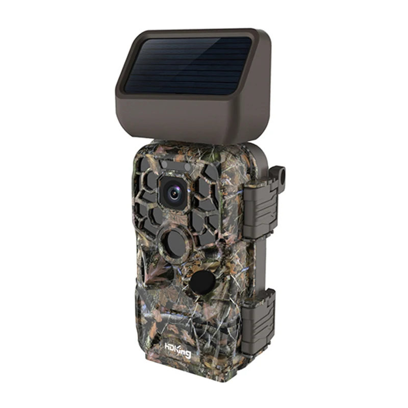 New 24MP 4K Video 38pcs IR LED Night Vison Waterproof WiFi APP Solar panel Hunting Trail Camera