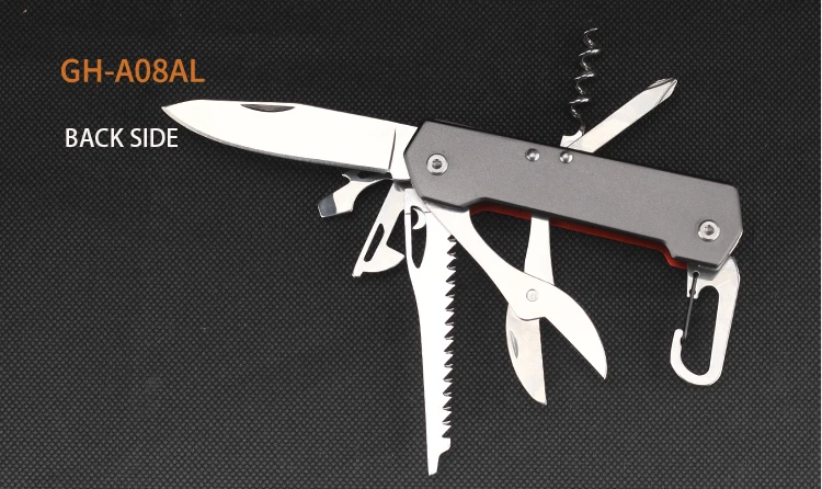 Multipurpose Tool Manufacturer Grand Harvest Custom Aluminum Mini Multi Tool Stainless Steel Folding Knife