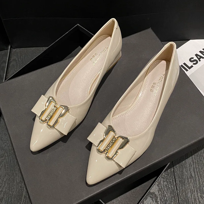 266-6 new chinese style pointed women casual shoes big size chunky heels wedding shoes