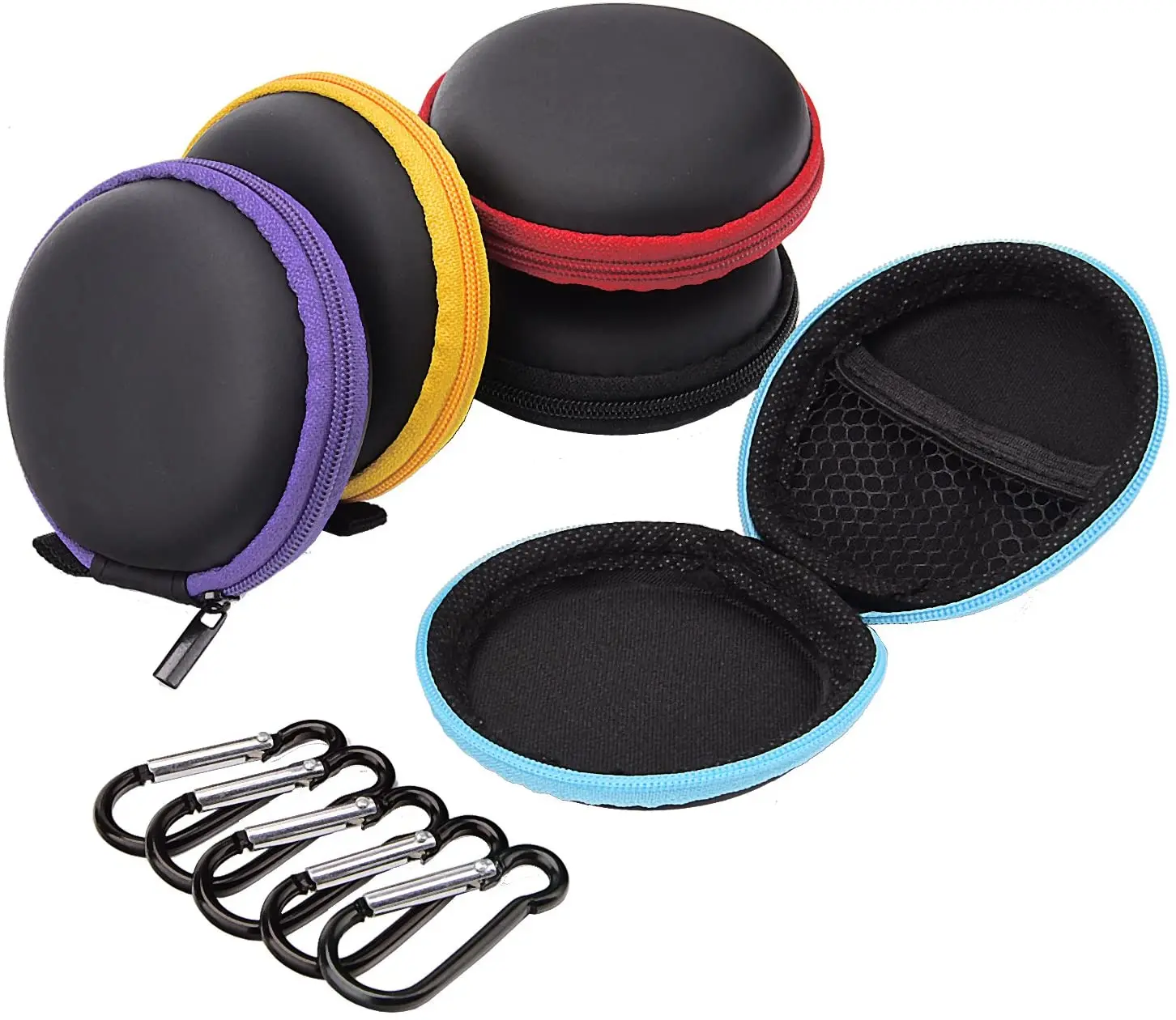 Round Beautiful Small Portable Earphone EVA Storage Carrying Cute Case