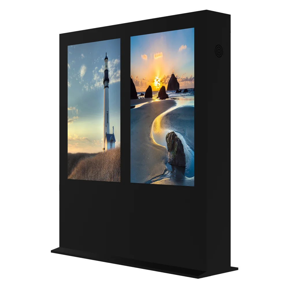 Floor standing vertical advertising player display digital cabinet shaped LCD Digital Signage Kiosk Outdoor application