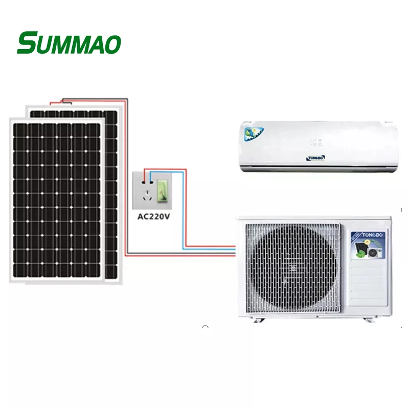 On Grid 9000Btu 12000Btu 18000Btu Airconditioners Wall Mount Solar Air Conditioner For Home