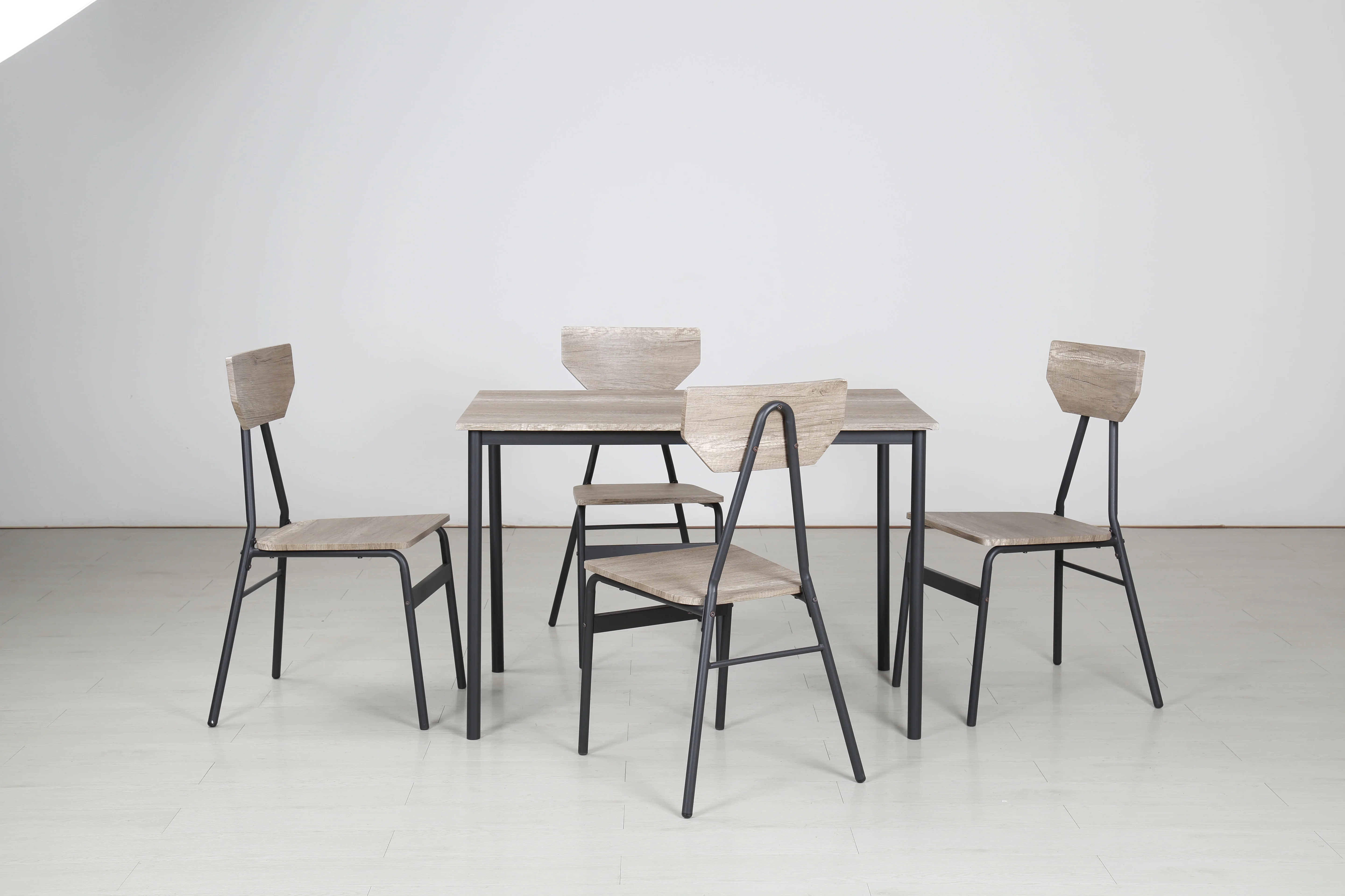 Столовый стол JUSTHome для дома, ресторана, кухни, деревенский индустриальный дизайн, 4 стула