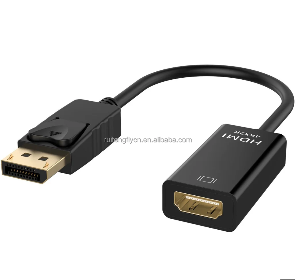 2022 Factory Best Sale 4K DP Display Port DisplayPort to HDMI Male to Female Adapter