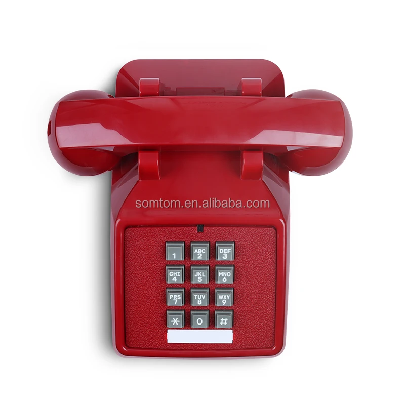 New Model High Quality Hotel Corded Telephone Smartphone Design Amplified 40DB Desk Corded Telephone