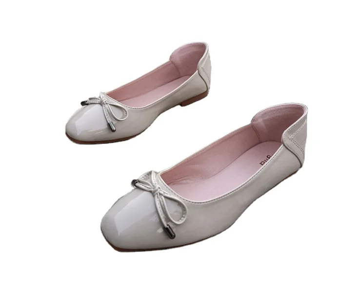 Стильные женские туфли-лодочки; Удобная женская повседневная обувь на плоской