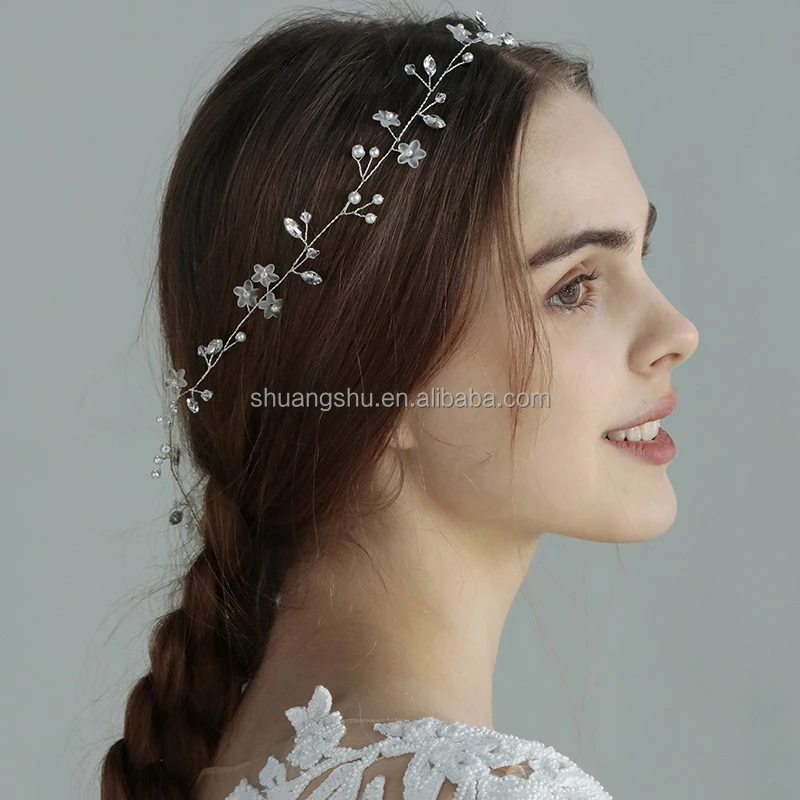 Plastic Flower Headpiece Delicate Handmade Headpiece Vintage Bridal  Headpieces