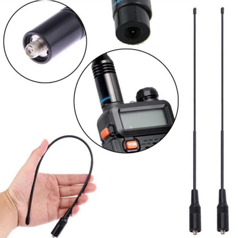 NAGOYA NA-771 For SMA-Female SMA-F Dual Wide Band Flexible Antenna VHF/UHF Two Way Radio BAOFENG UV-5R BF-888S UV-82 Etc