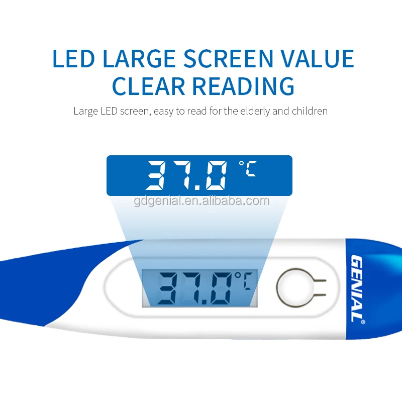 Genial wholesales manufacturer flexible electronic fever thermometer clinical forehead thermometers for children