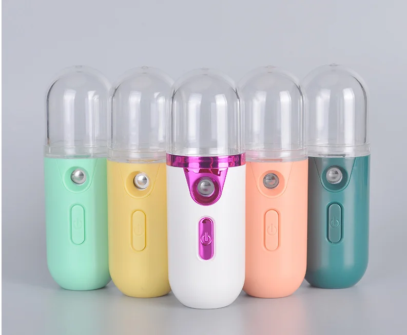 
New Portable 40ml Water Capacity Mini Beauty Atomizer Facial Steamer Quick Fogging Moisturizing Water Replenishment Meter 