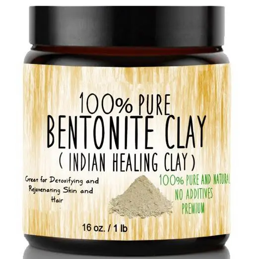 Bentonite Clay for Detoxifying Rejuvenating Skin and Hair, 16 oz.