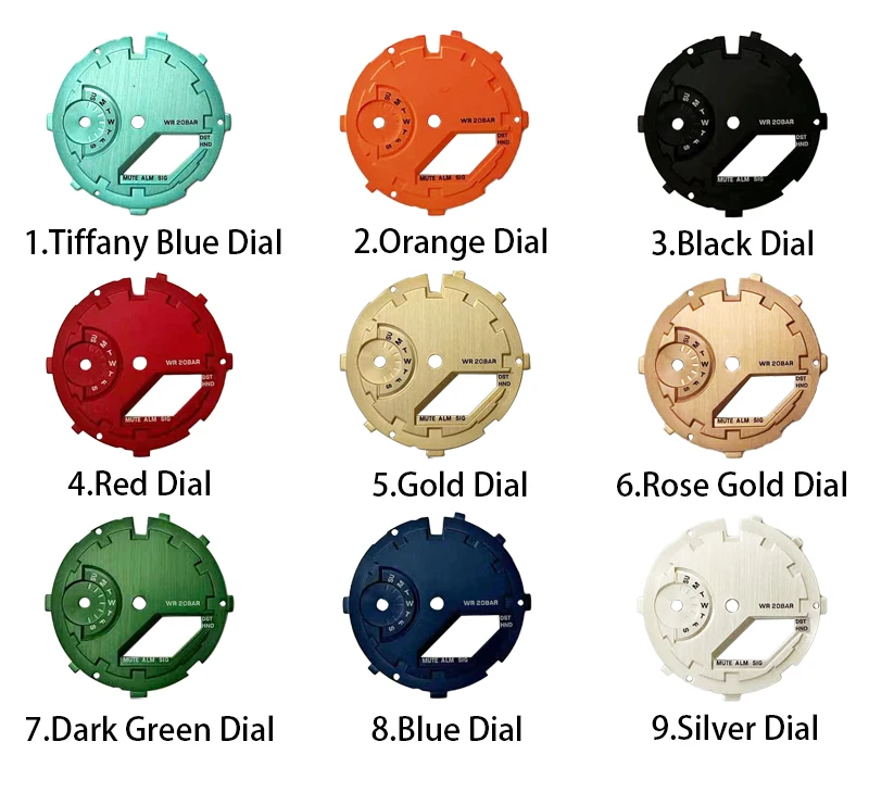 Drop shipping DIY Modification Watch Dial For Casio Ga-2100 Watch Dial Inner Ring For G shoc-k Ga2100 Watch Accessories