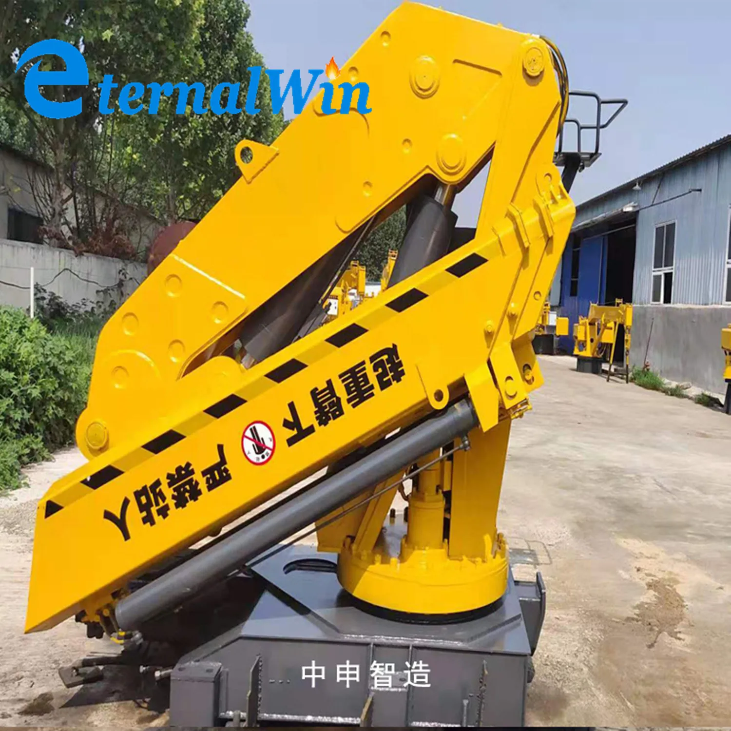 Telescopic Arm 10ton 15ton Hydraulic Cargo Deck Ship Crane Marine Floding Lifting Crane for Sale