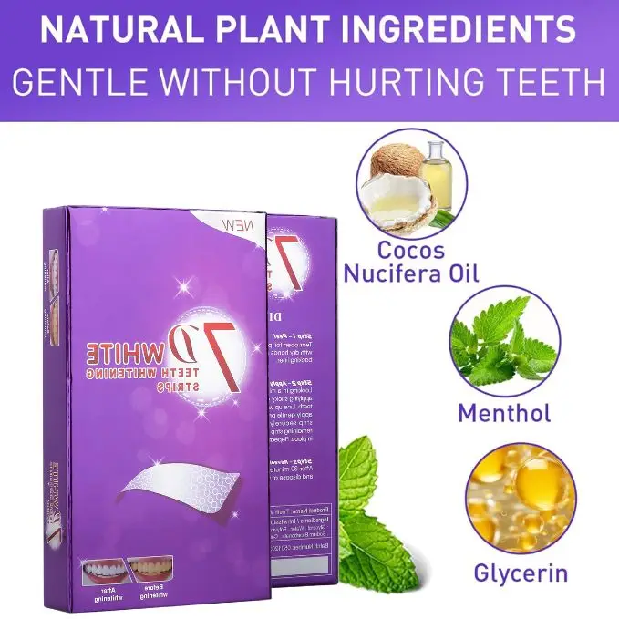 OEM V34 Color Corrector Dental Whitening Strips 14 Pairs Dental Whitening Veneers Sticker Teeth Whitening wet strips