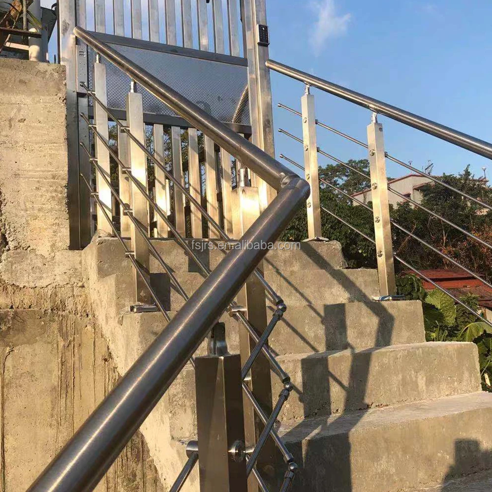 Chinese Factory Direct Sales Railing in Stairs Outside Banister Rails Hand Rail for Outdoor Steps