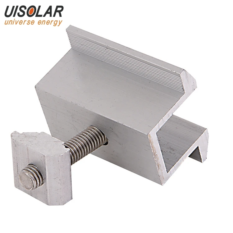 Roof Rack Ladder Adjustable Aluminum End Pv Bracket Clamp Side System Solar Mounting