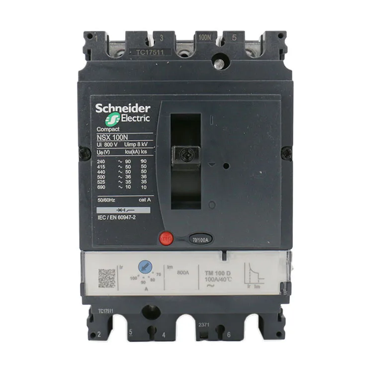 Circuit Breaker LV429840 Merlin Gerin MCCB Electrical Manufacturer ComPact NSX Merlin Gerin 3 Phase NSX100N 100 Amp MCCB