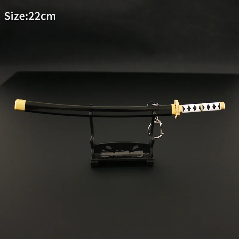26cm metal katana sword one piece mini Zoro Sword Yama Arashi Death Surgeonwado ichimonji katana sword metal