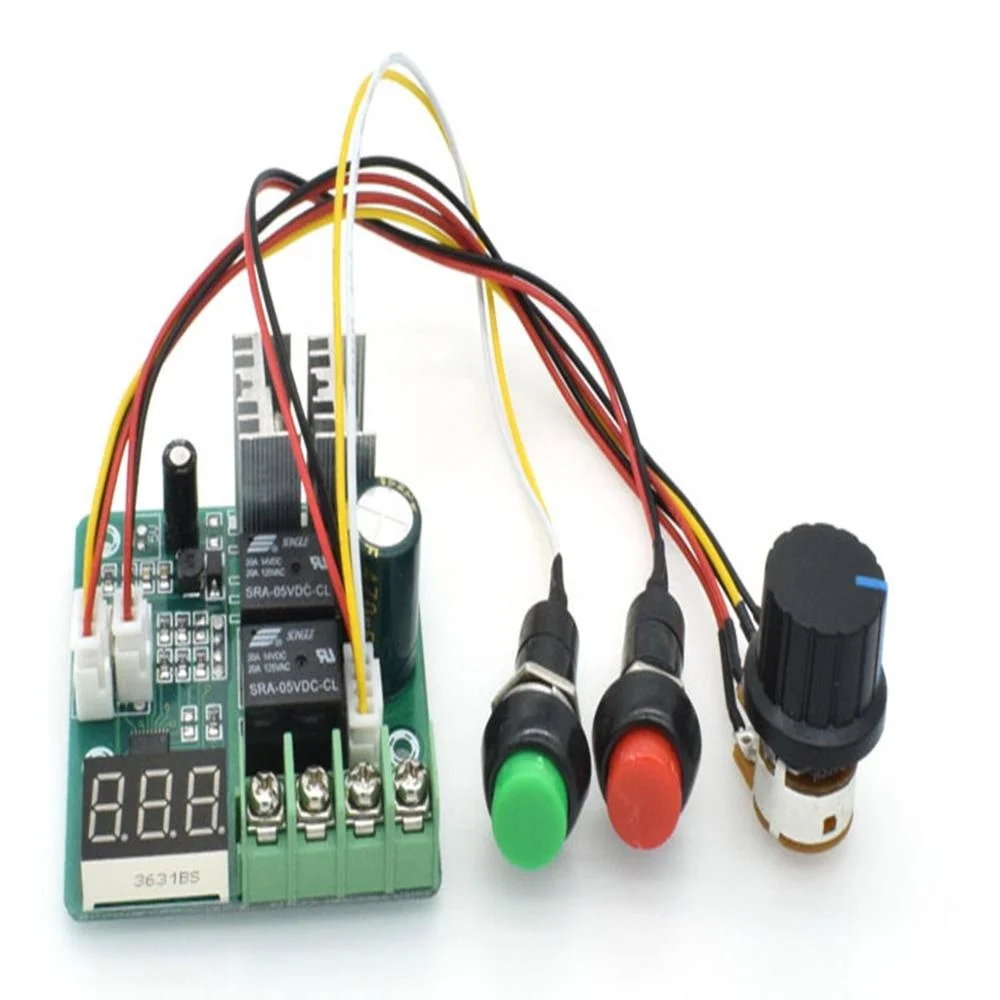 Реверсивный двигатель постоянного тока Taidacent, 6 в, 12 В, 24 В, 36 В, 10 А, управляемый Индукционным двигателем ШИМ, контроллер напряжения постоянного тока для двигателя