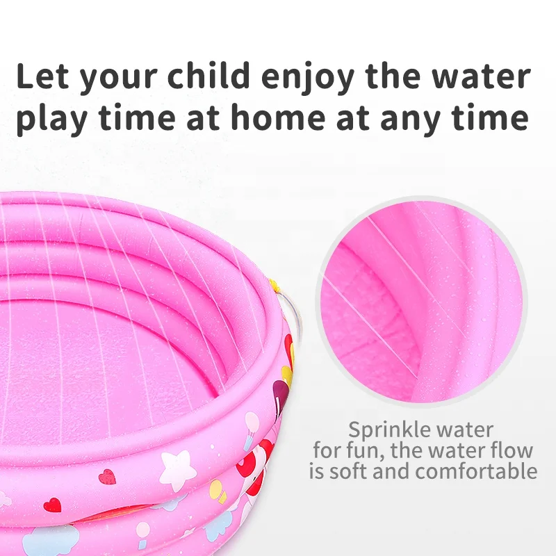 Wholesale High Quality PVC Inflatable Swimming Pool 3 Tubes Outdoor Inflatable Swimming Pool For Kids