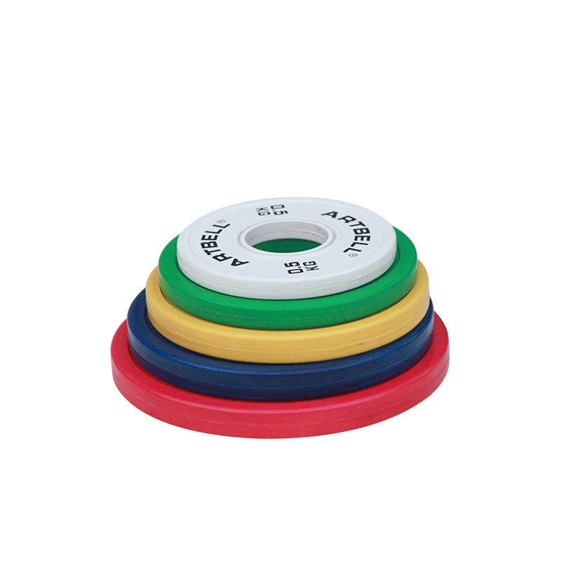 Cast Iron Calibrated Barbell With Weight Plates Set Rubber Urethane Gym Vest Pu Fractional Weight Plates