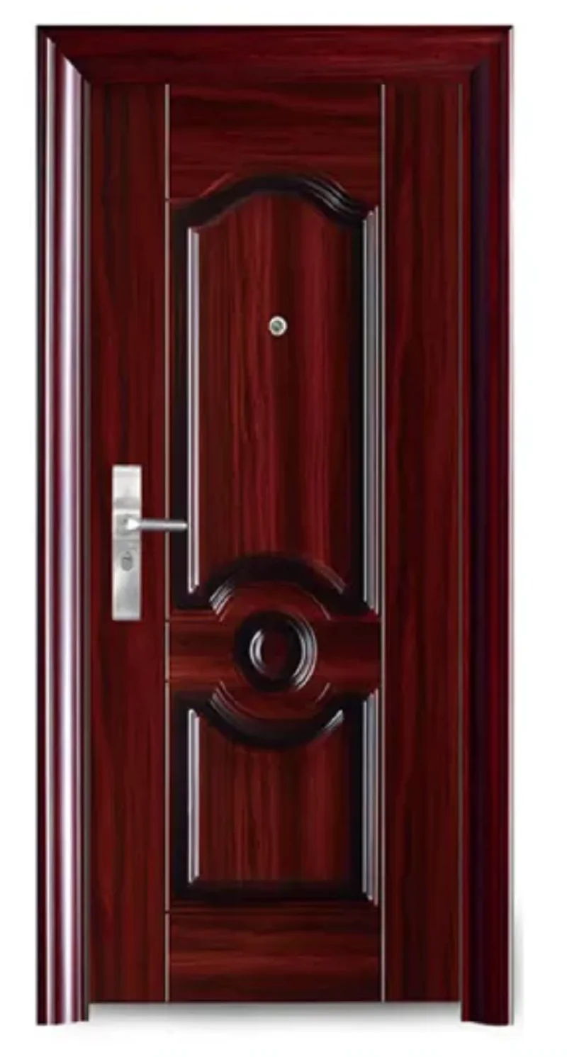 Low price new products bamboo doors Professional Luxury Hurricane proof single wood door for wooden house