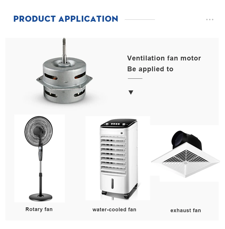 AC ventilation fan single-phase asynchronous motor 50-300W 0.05-0.25 torque 2800rpm 50/60Hz