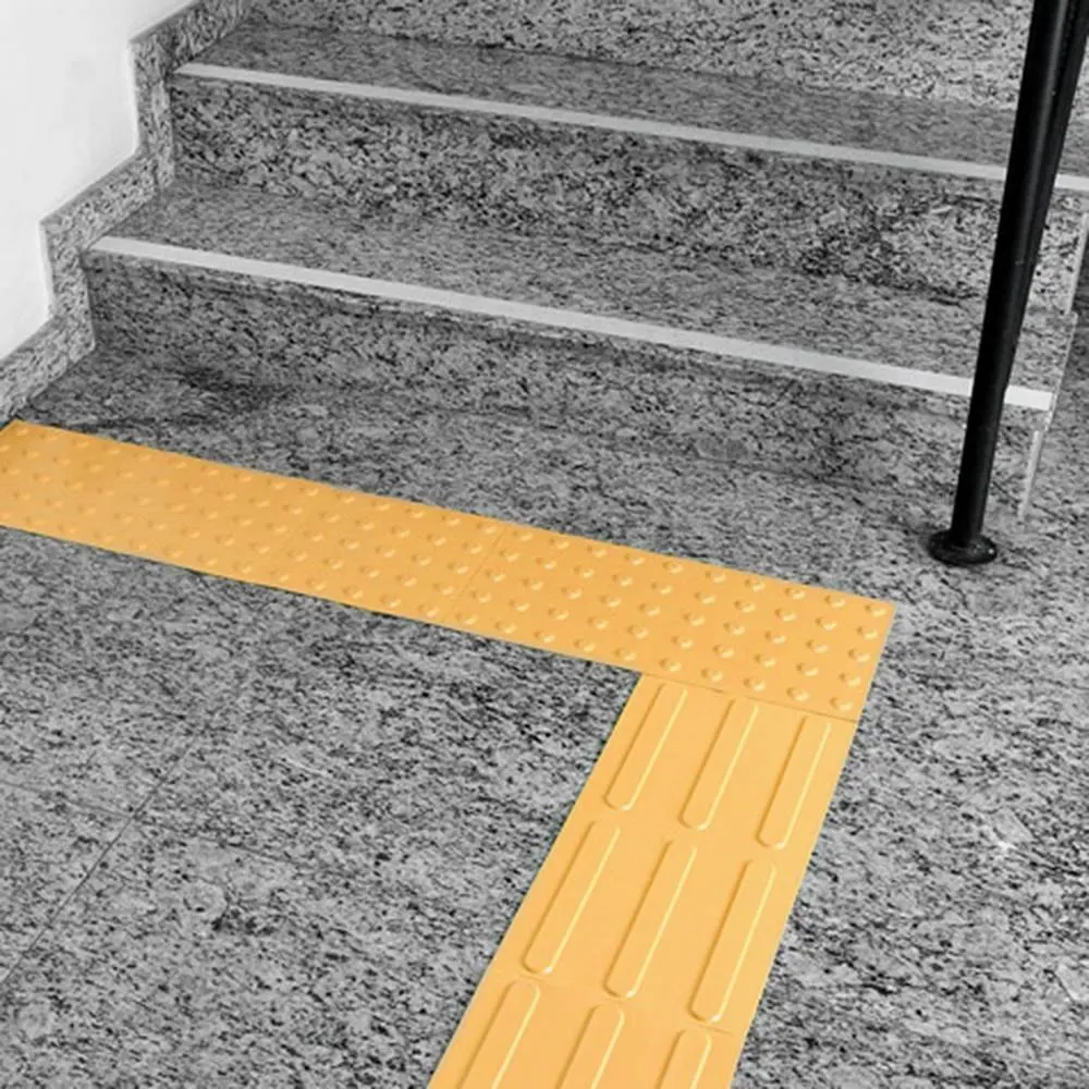 Yellow Porcelain Floor Road Sidewalk Ceramic Tactile Tile And Blind Brick Guide Tile