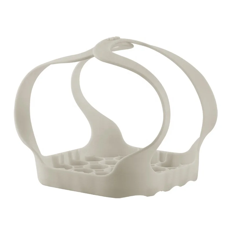 Durable food vegetable microwave heat insulation anti scalding silica gel steamer