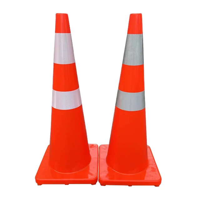 36 дюймов сверхмощный пластиковый барьер отражающий безопасность дорожного движения ПВХ гибкие складные дорожные конус