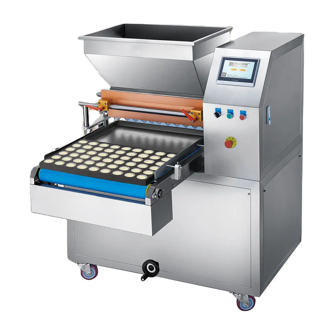 Commercial Full Automatic Soft Bread Cookie Cake Making Machine Depositor Machine With Two Nozzles Macaron Cupcake