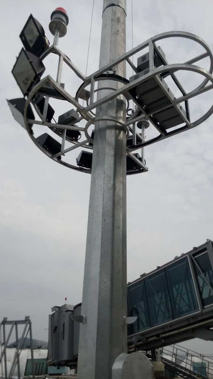 25-50 Meters LED High Mast Lighting with High Quality  High Quality