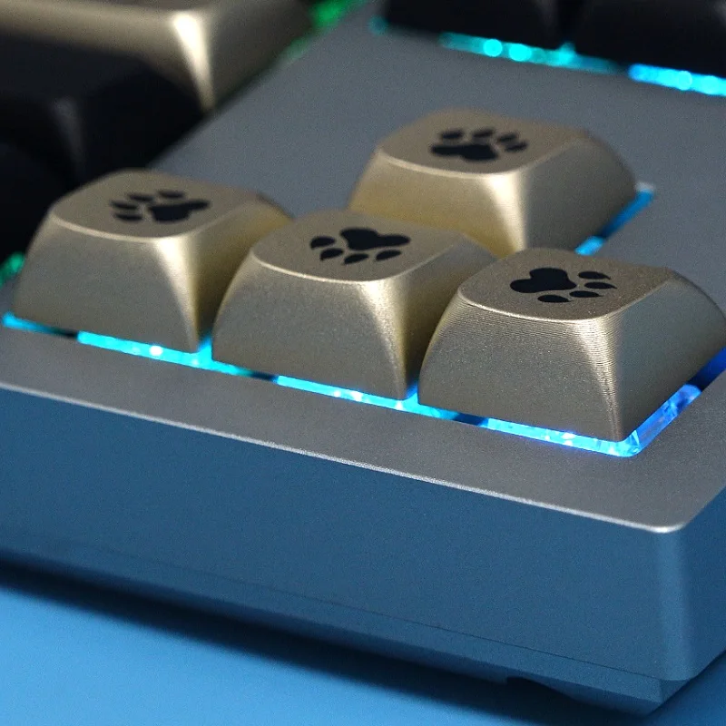 GATERON 112 keys Standard Version Customized Height Premium Double Anodized Aluminum CNC Ergonomic Mechanical Keyboard Keycaps