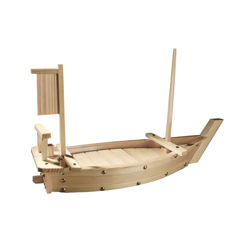 Good quality and affordable price natural bamboo handmade sushi boat for restaurant or home