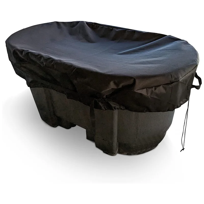 Oval Stock Water Tank Cover Insulation For Heat Ice Water Therapy Ice Bath Cover Cold Water Cover Oval Stock Tank Waterproof