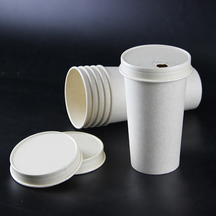 100% биоразлагаемые Биоразлагаемые бумажные стаканчики с полилактидным сахарным тростником, биоразлагаемые