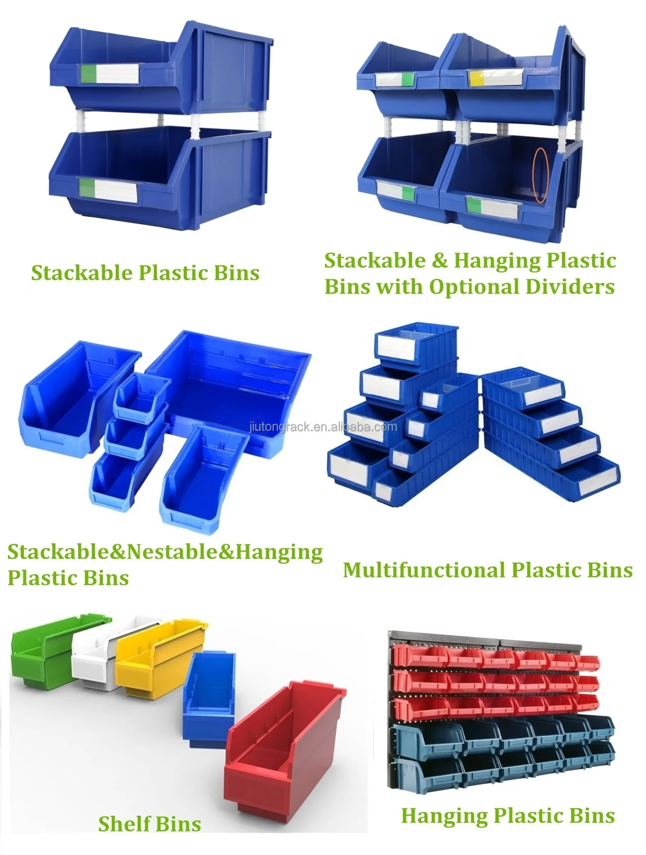 plastic bins