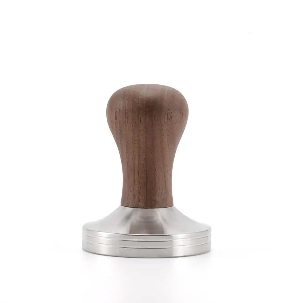 Горячая Распродажа деревянная ручка кафе Tamper из нержавеющей стали кофе порошок