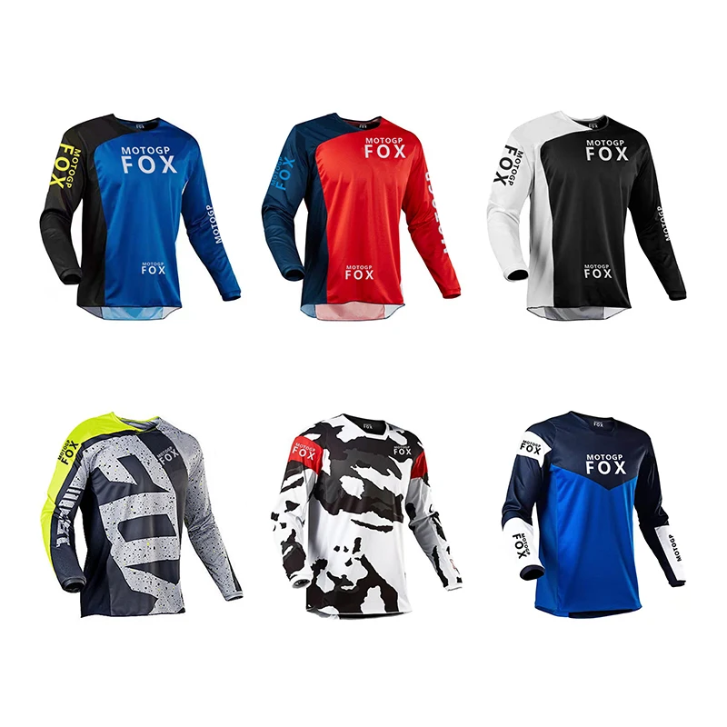Hot Sales MotogpFox Race Falcon Jersey Street Moto Summer Long Sleeve Mountain Bicycle Offroad Racing T-shirt