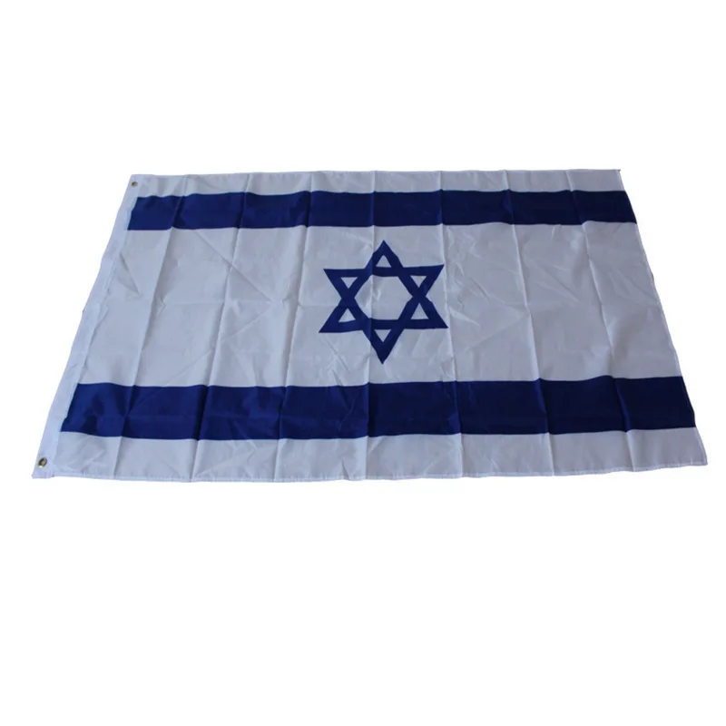 Wholesale Hot Sale 3X5 ft Fast Delivery 100% Polyester Israel Flag