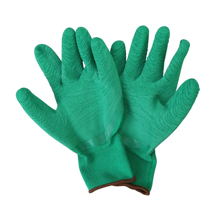 Latex Gloves 13G Polyester Latex Coated Work Gloves